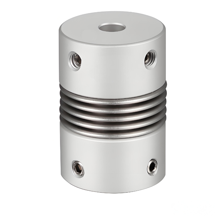 RSK-CPR Aluminium Alloy Bellows Couplings Positioning Jenis sekrup mengkompensasi penyimpangan sudut dan aksial radial dengan lebih efektif