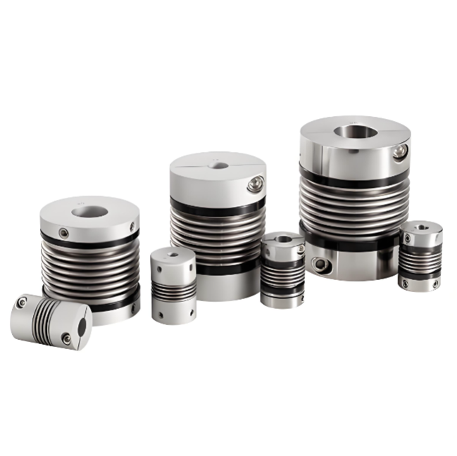 RSK-CPR Aluminium Alloy Bellows Couplings Positioning Jenis sekrup mengkompensasi penyimpangan sudut dan aksial radial dengan lebih efektif